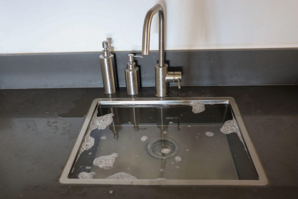 slow kitchen drain